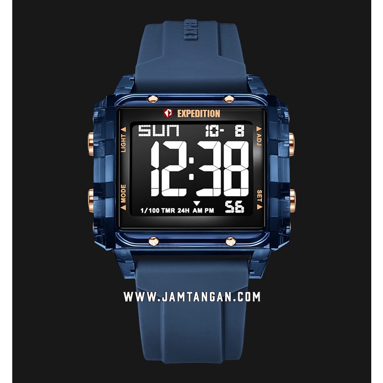 Expedition E 6817 MH RRGBABU Digital Dial Blue Rubber Strap