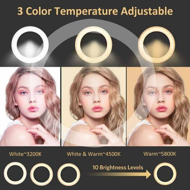 Ring light LED COSTA RK42 Multicolor makeup vlog ringlight