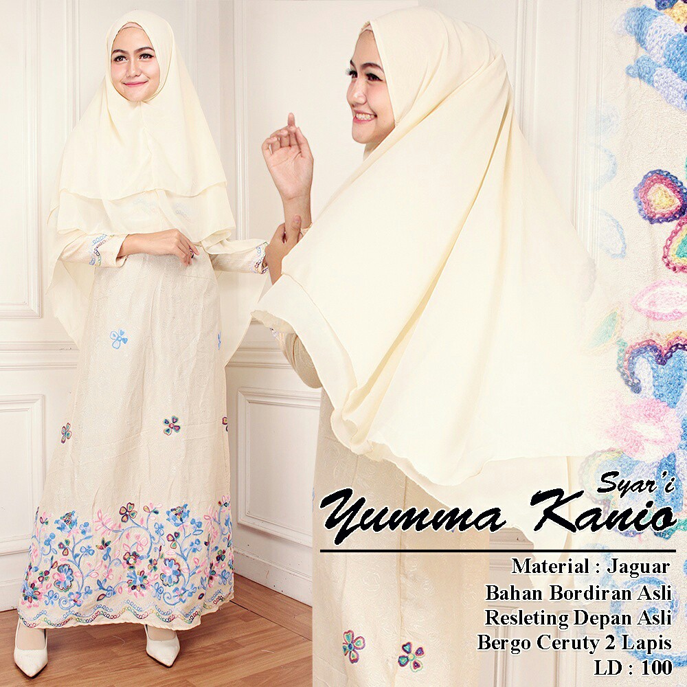 GAMIS SYARI YUMNA KANIO BAJU MUSLIM TERBARU DAN TERMURAH