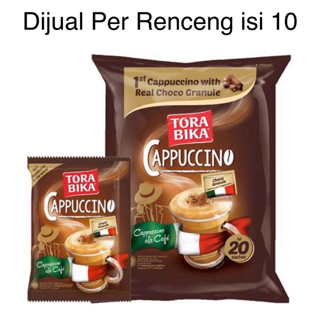 

TORABIKA Cappuccino Kopi Instan [25 g/ 10pcs]
