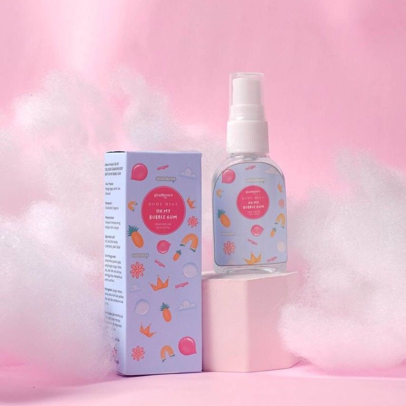BODY MIST Geamoore BPOM Bodymist Parfum Badan Geamore-Bubble Gum