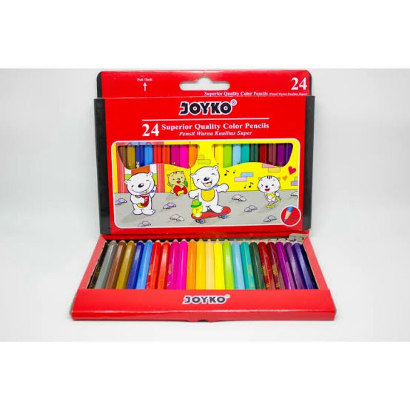 

PENSIL WARNA JOYKO ISI 24 WARNA