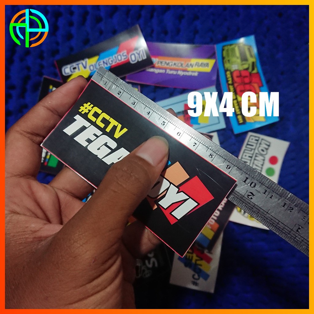 Sunkisscoo (Isi 20 Lembar) Stiker Costum Cctv Truk Printing Setiker Mobil Sticker Cctv Truck Setiker