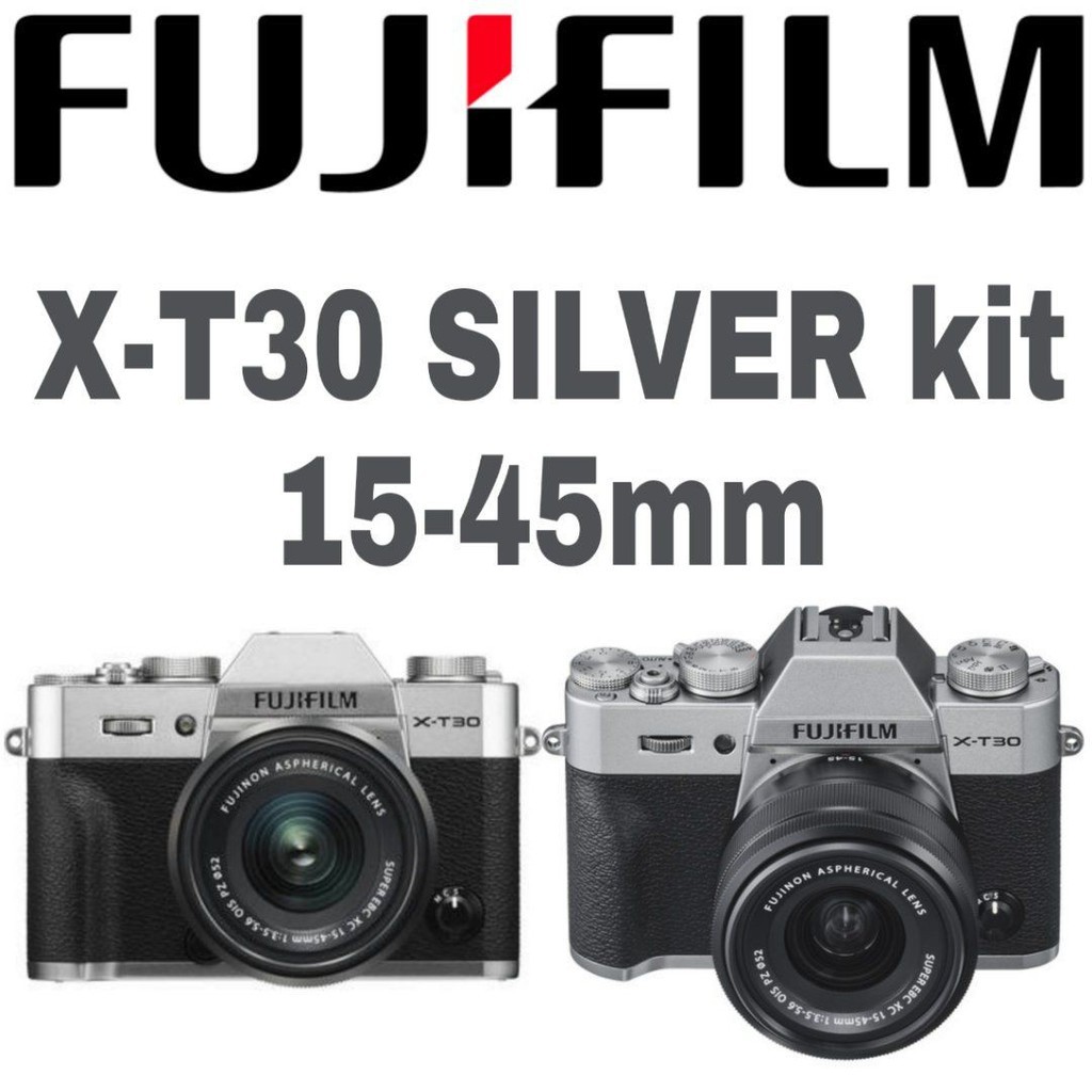 Fujifilm X-T30 Kit 15-45mm OIS PZ - Kamera Mirrorless XT30, XT-30