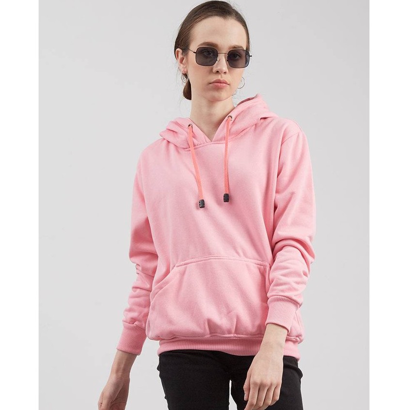 JAKET POLOS HOODIE JUMPER POLOS PRIA WANITA HOODIE JUMPER FLEECE DISTRO PINK SOFT RMD STORE M-XXL