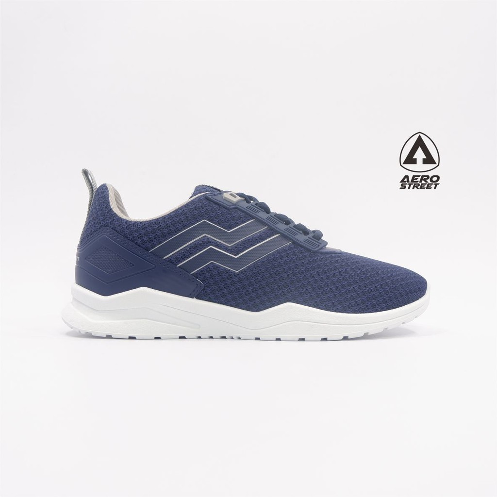 Aerostreet 40-43 Vorta Navy - Sepatu Sneakers Casual Sport Sekolah Pria Wanita Aero Street