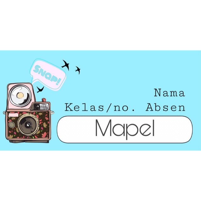 

Sticker label tag nama murah - vintage camera