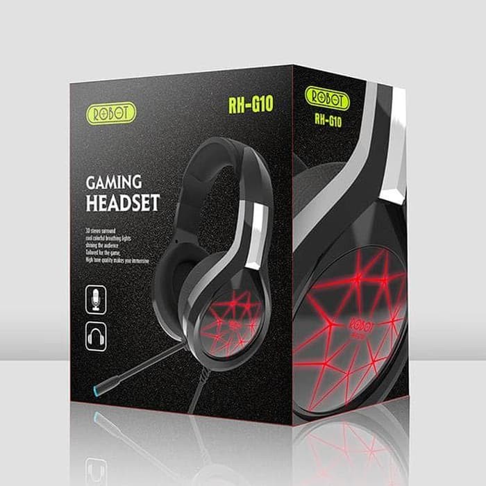 Trend-ROBOT RH-G10 Headset Gaming ROBOT RH-G10 With Microphone And LED Original