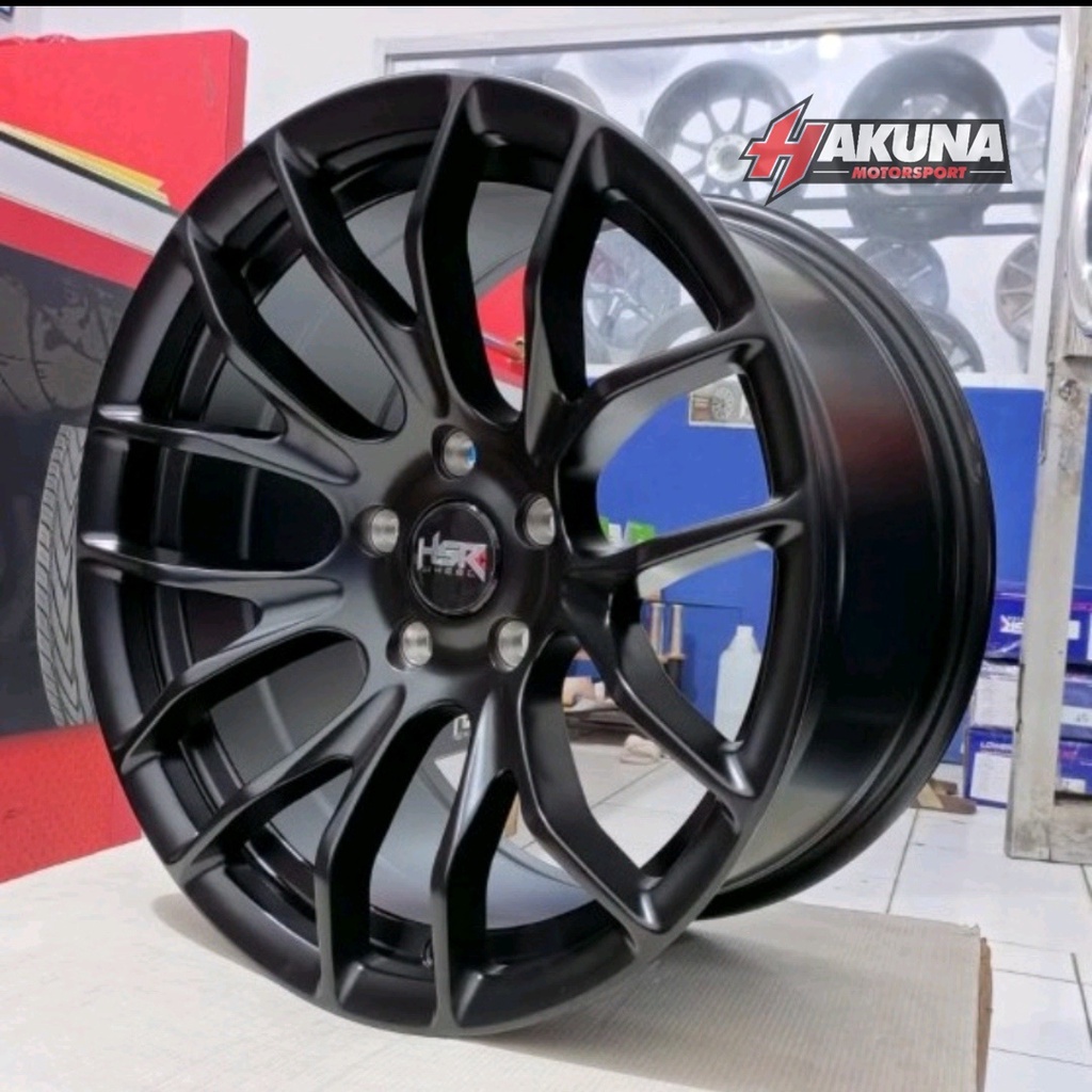 Jual Velg Mobil Murah R17 HSR OSTER Ring 17 Lebar Belang Warna Hitam ...