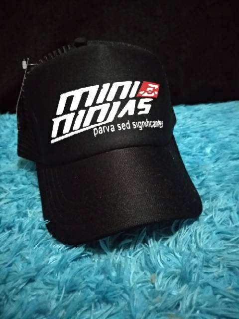 Paket kaos dan topi MINI NINJAS parva sed significanter  combed 30s