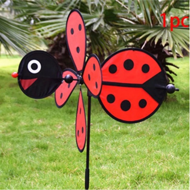 MURAH! Kincir Angin / Windmill Bentuk Lebah / Bumblebee dan Kumbang / Ladybug Untuk Outdoor / Taman