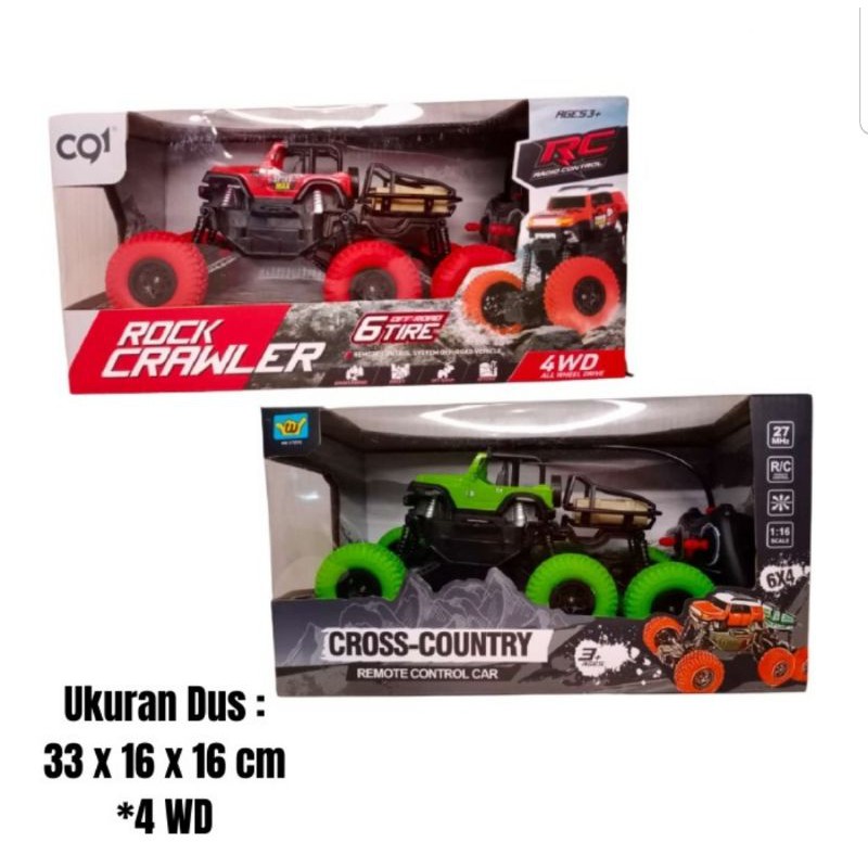 RC JEEP OFF ROAD CROSS COUNTRY 6X4 SKALA 1:16