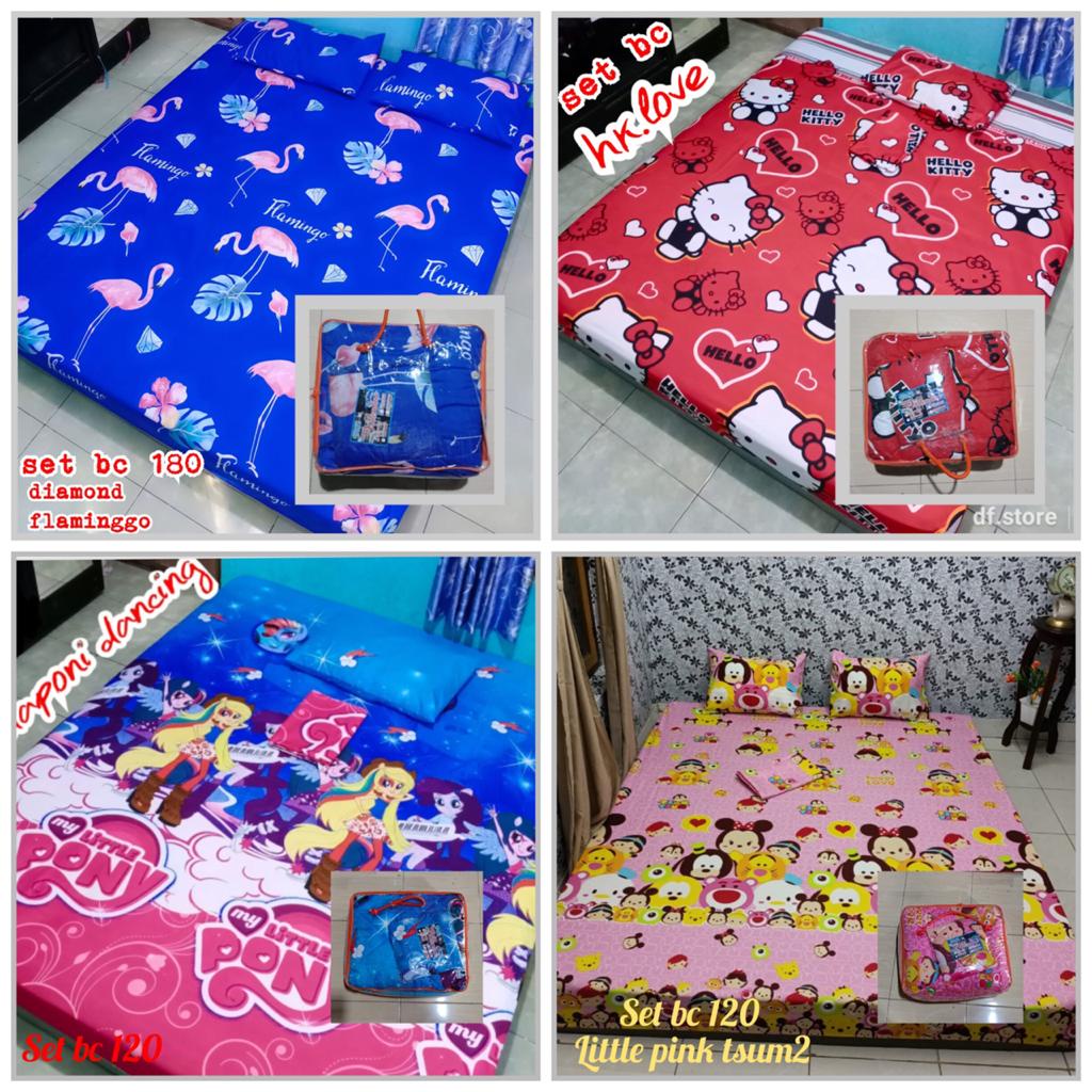 bedcover set sprei 120x200 cm termurah motif kartun