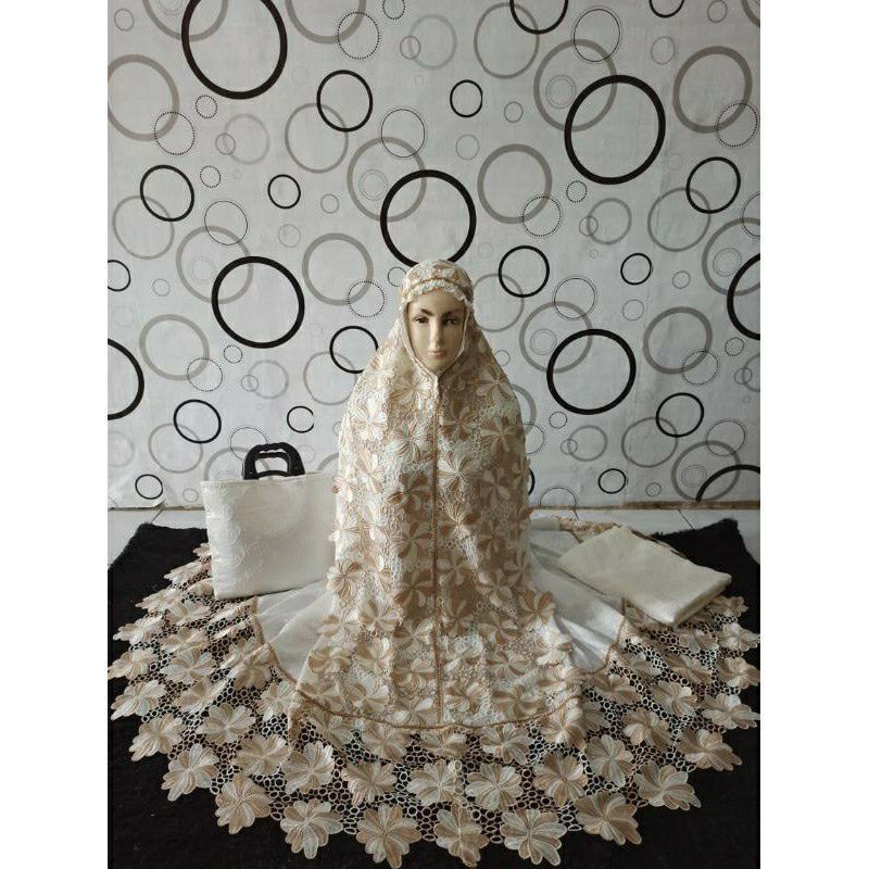 MUKENA DEWASA PRADA KD FULL JUMBO SUTRA ASLI