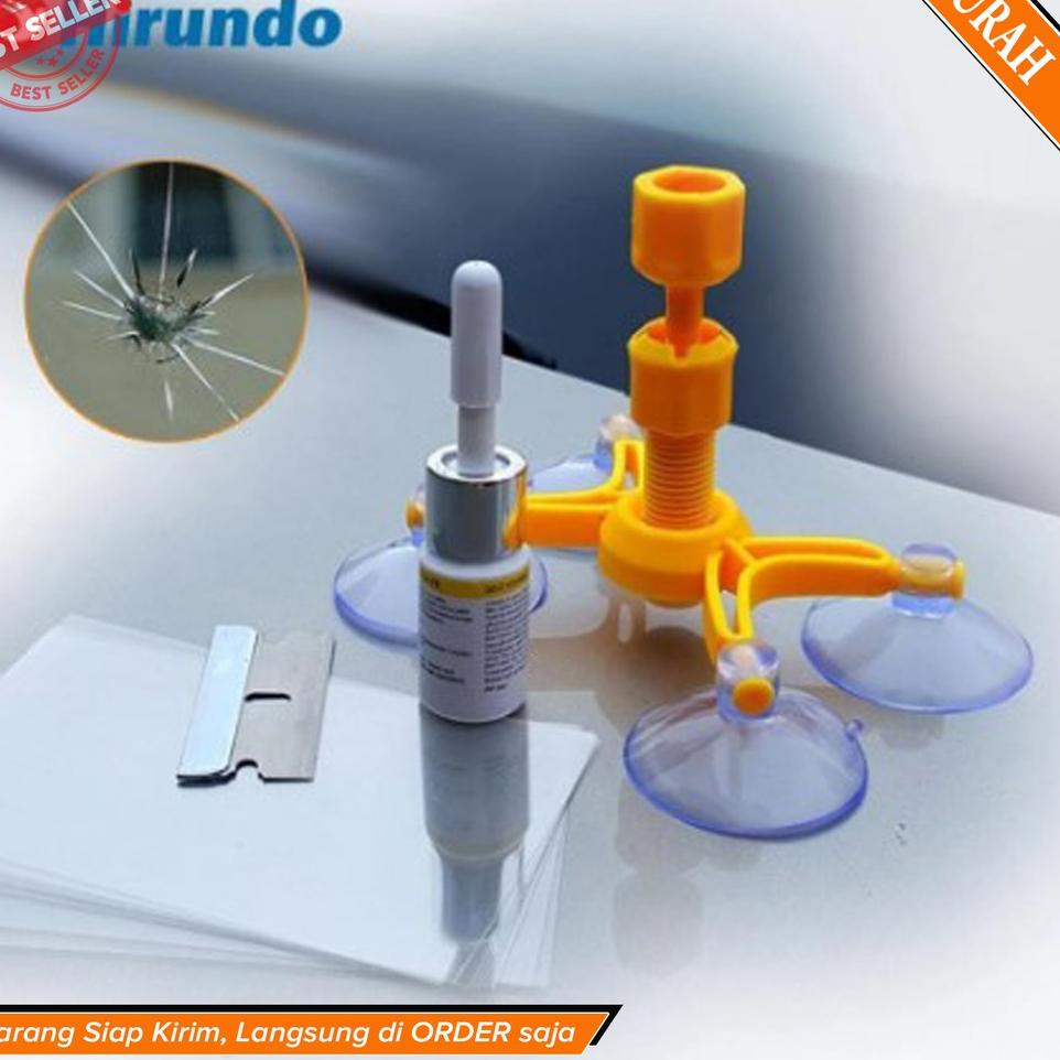 Y@F Lem Perekat Kaca Pecah Penyambung Kaca Retak AJAIB INSTANT ~ Windshield Repair KitCar Crack Past