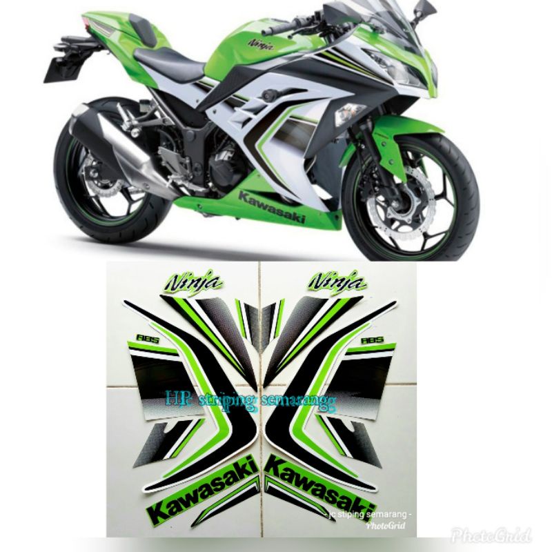 Striping Ninja 250 Fi special edition Hijau Putih