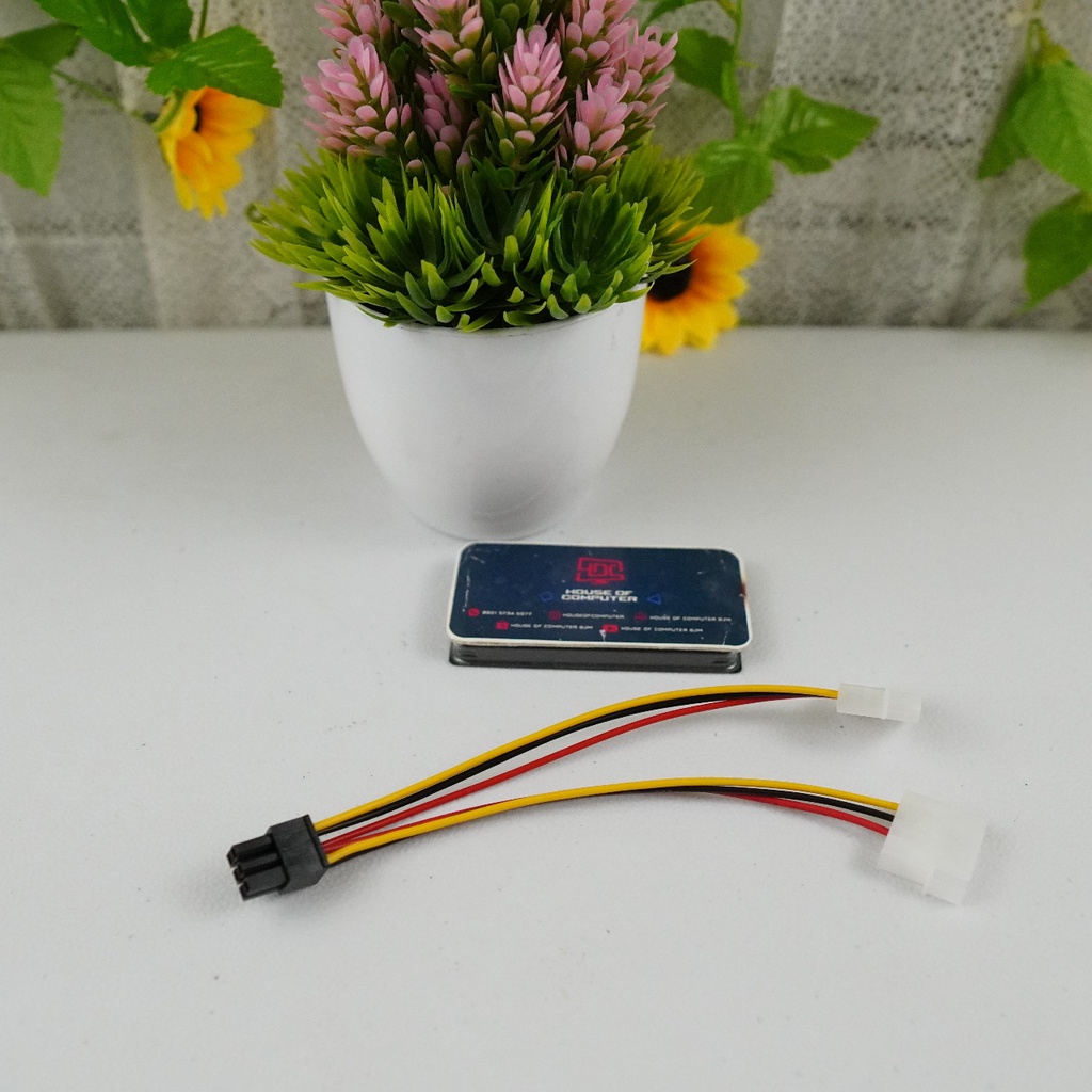 Kabel power VGA 2 molex to 6 pin