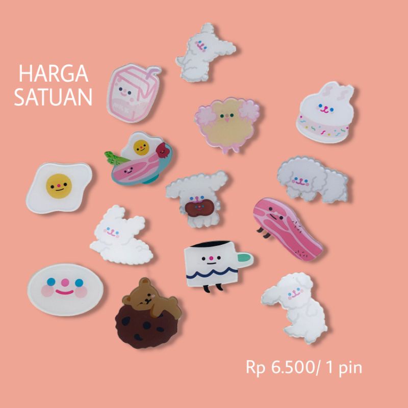 Pin Akrilik | Pin untuk Tas | Enamel Pin Himeku