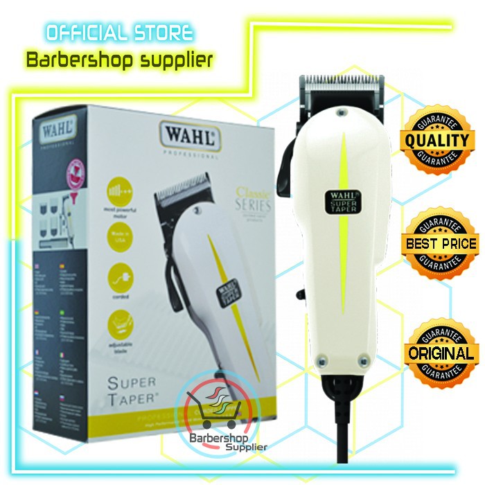 Wahl clipper super taper corded full set original