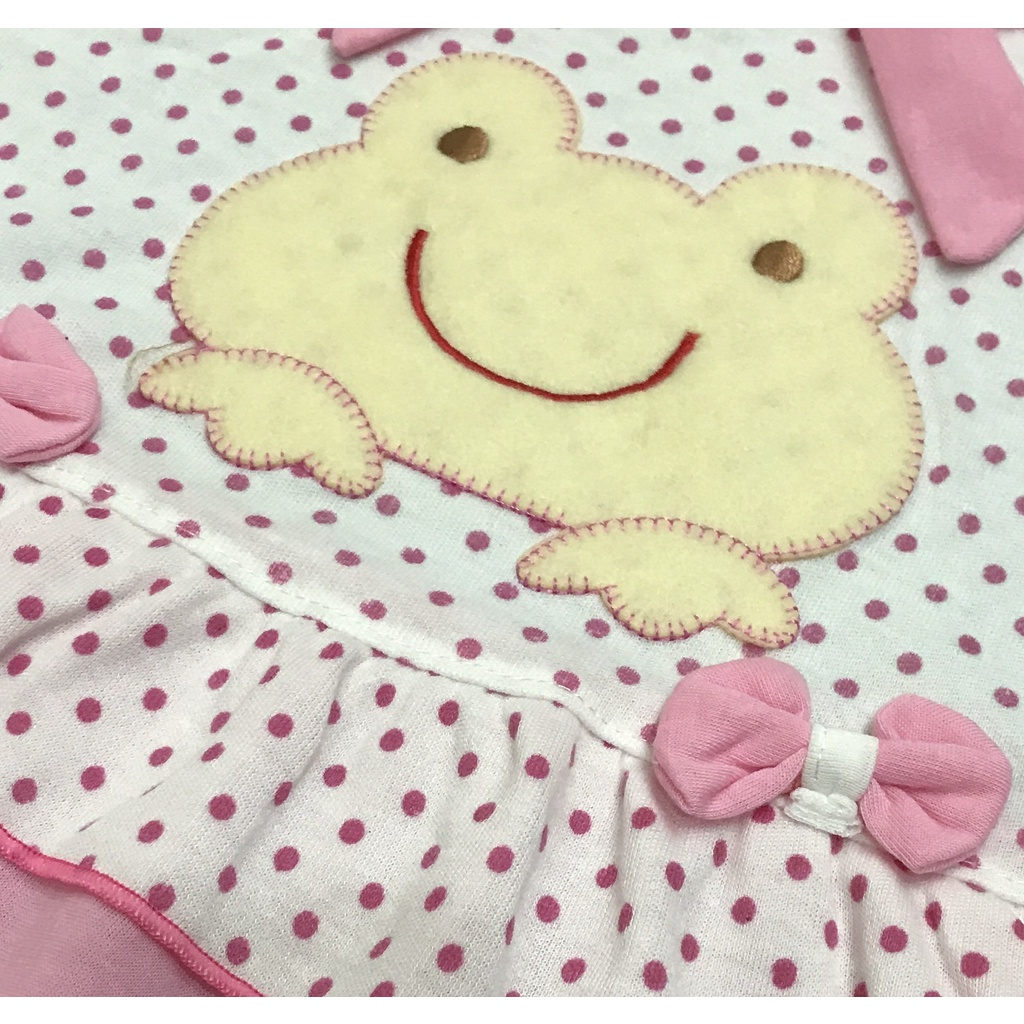 BAYIe - Baju bayi Perempuan Dress motif KEROPY PLANET KIDS usia 0-12 bulan / Pakaian anak Cewek