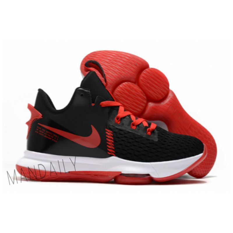 SEPATU NIKE LEBRON WITNESS 5 BRED PREMIUM ORIGINAL SNEAKERS PRIA / WANITA FREE ONGKIR