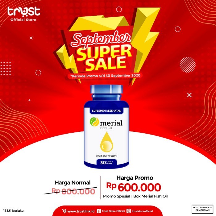 Kesehatan - Suplemen Merial Fish Oil Khusus Kesehatan Kesehatan