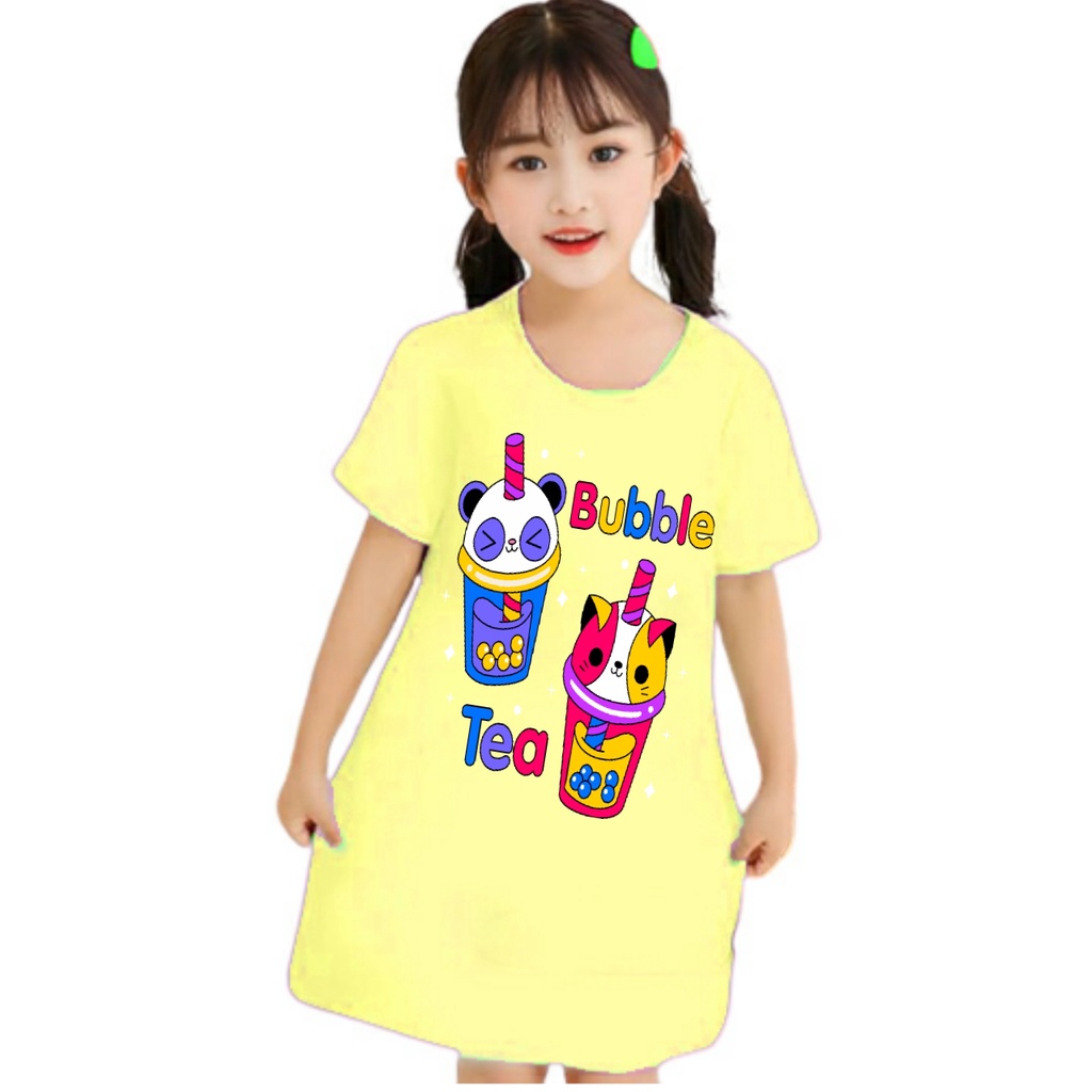 daster anak perempuan motif KUROMI 1-6 Tahun