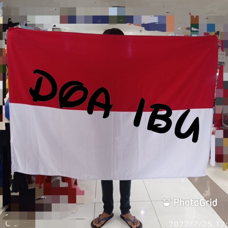 

best seller bendera merah putih bahan sanwos ukuran 120cm x 180cm