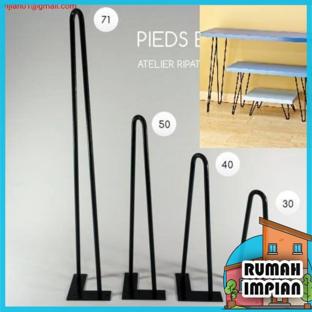 Kaki Meja Hairpin Leg Murah