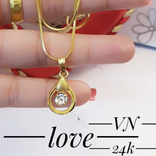 Xuping Kalung lapis emas 24k terlaris