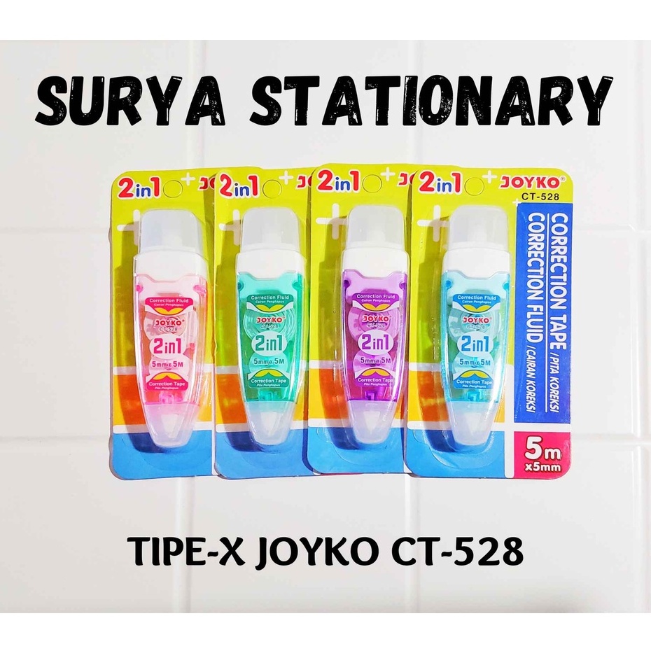 

(PCS) Tip Ex Kertas Joyko CT-528 / Correction Tape Pita Koreksi Joyko CT-528 / Tip Ex Pita Murah