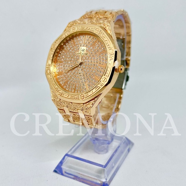 CREMONA Jam Tangan Fashion Laki-Laki Analog - Motif Batik, Import, dan Mewah, Cocok untuk Cowok Pria Keren