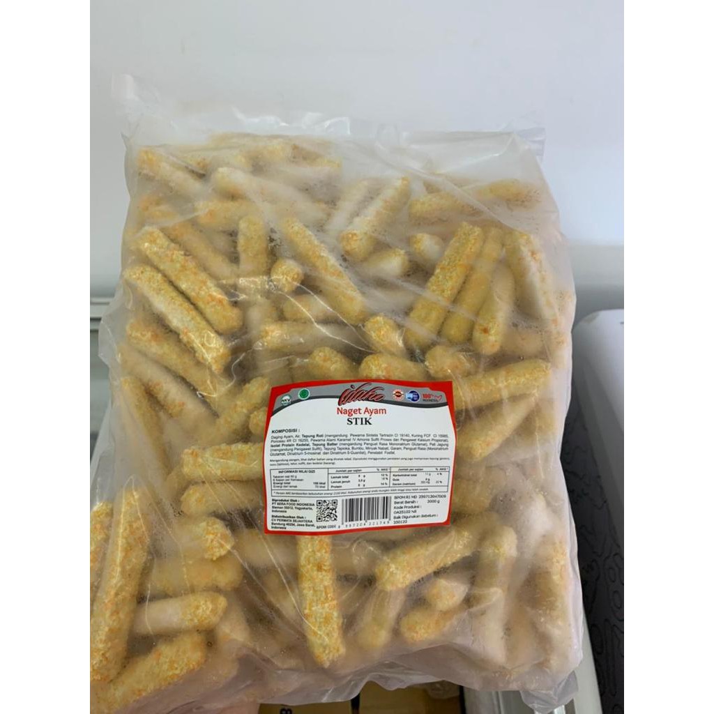 

Chicken Nugget Stik / Nuget Stik Ayam Frozen Food 2 kg / 2000 gram