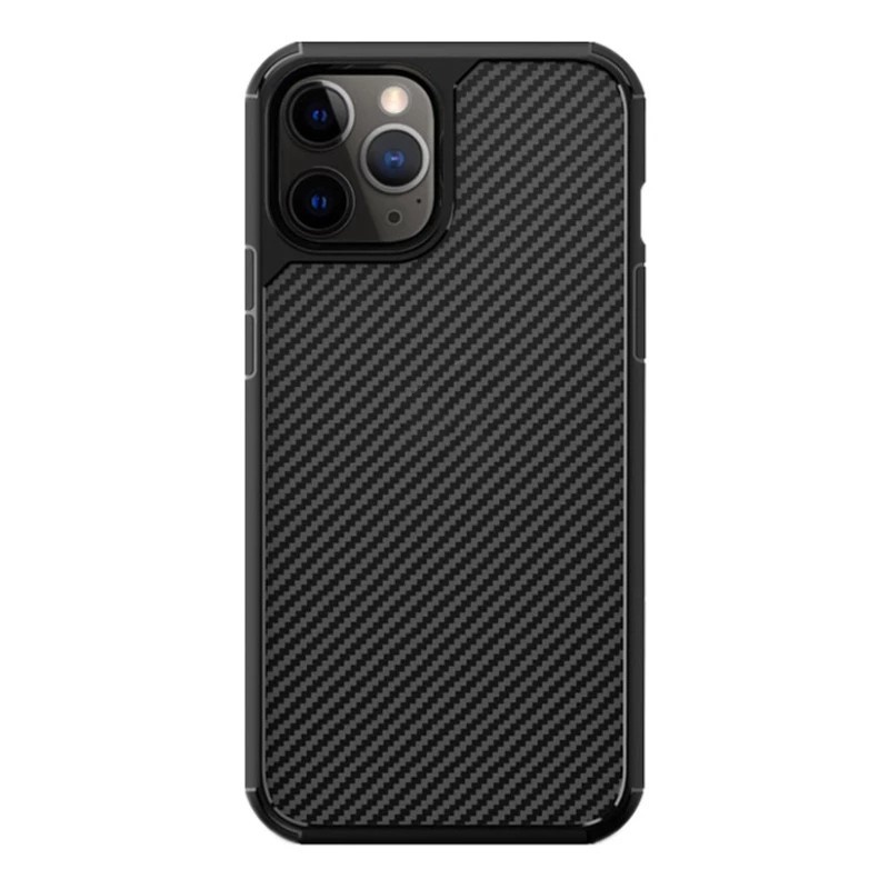 Soft Case Pelindung Bahan Carbon Fiber Transparan Untuk Iphone 11 12 Pro Max X Xs Max Xr 7 8 Plus Se 2020 12 Minicase