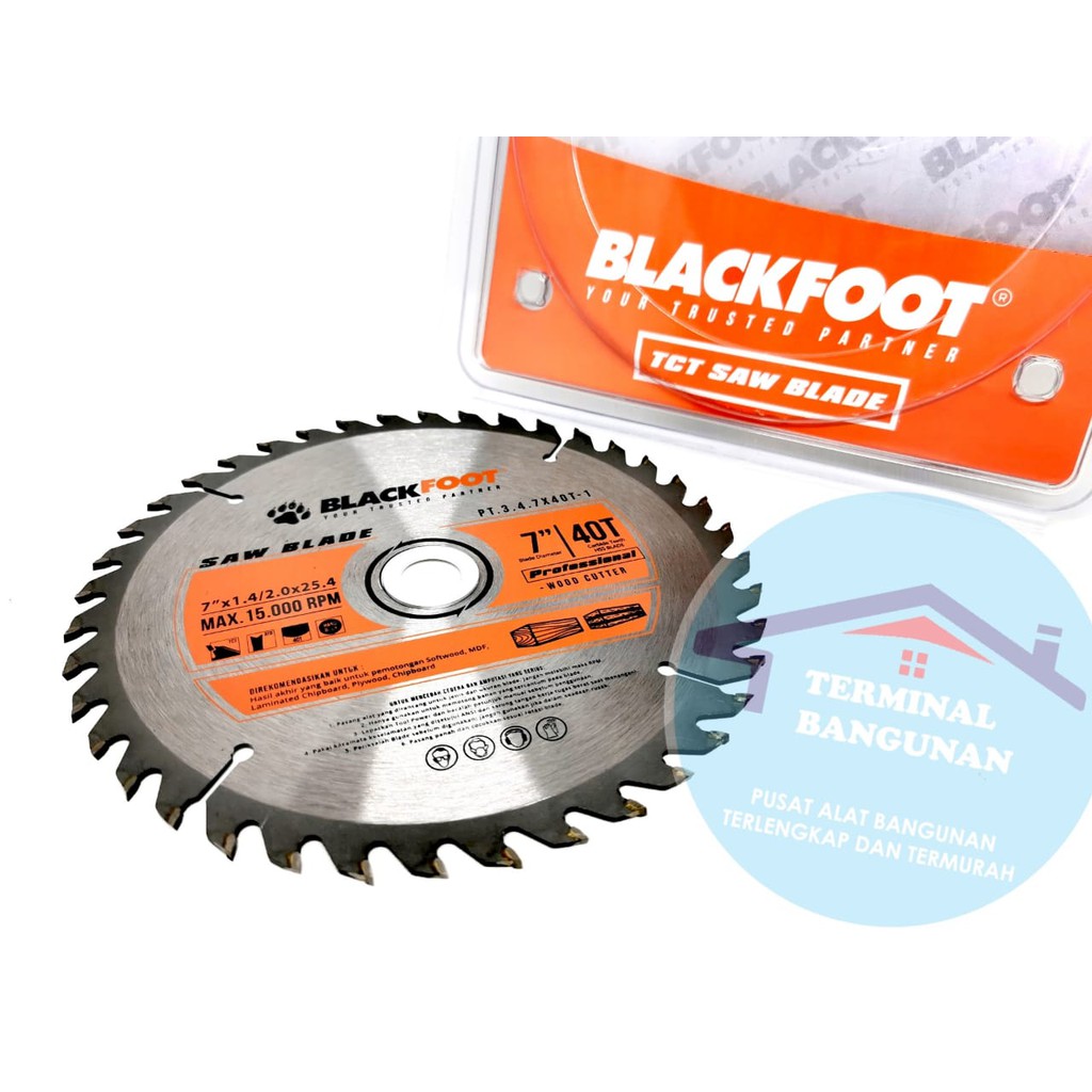 MATA POTONG KAYU TCT BLACKFOOT 7 INCH