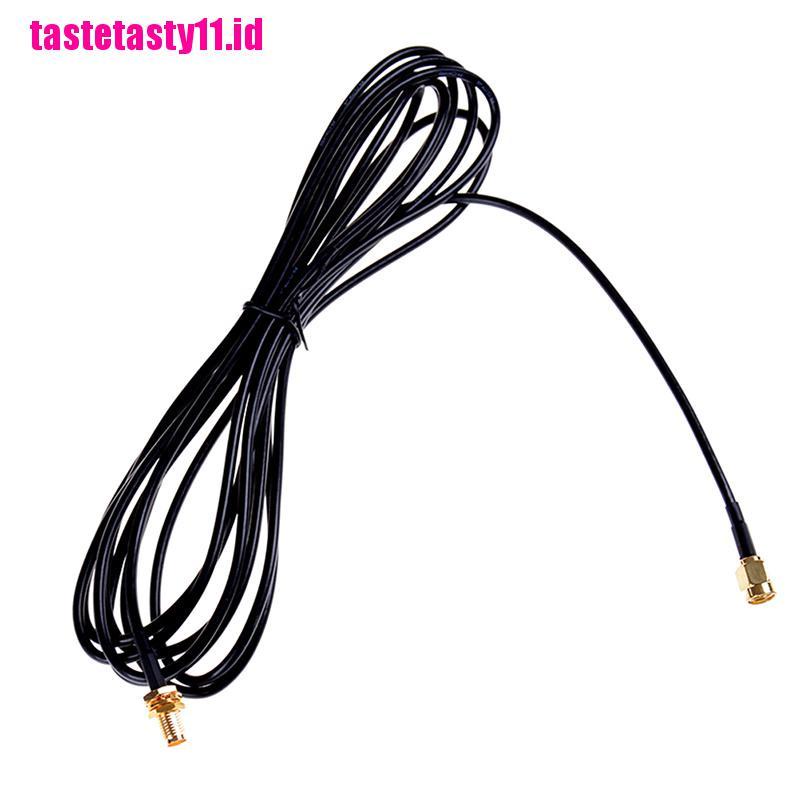 (TTID) Adaptor Konektor Kabel Coaxial SMA Male Ke Female Panjang 10M