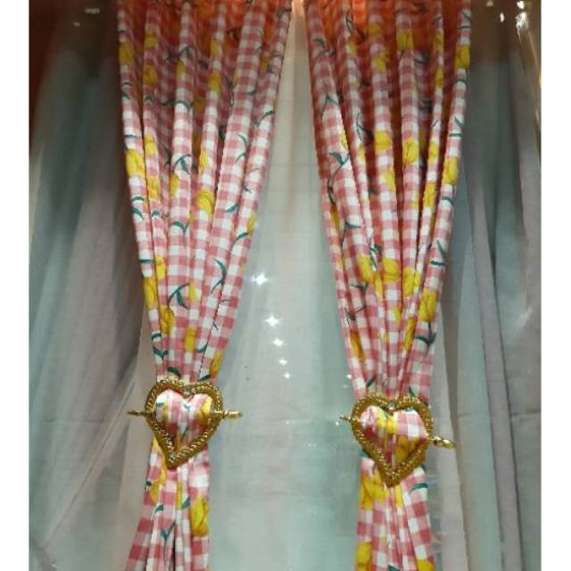 Gorden Tebal Motif Bunga