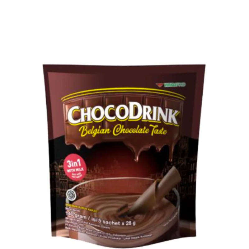 

Chocodrink Minuman Bubuk Coklat Bag 28 gr isi 5 pcs