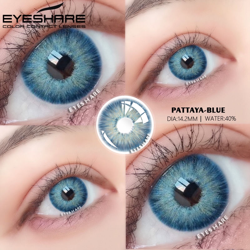 [✅COD]EYESHARE softlens natural korea style grey normal big eyes soflens Gankyu softlens Eos sole three gray Minus 0.00 Soflen Model Terbaru 2023