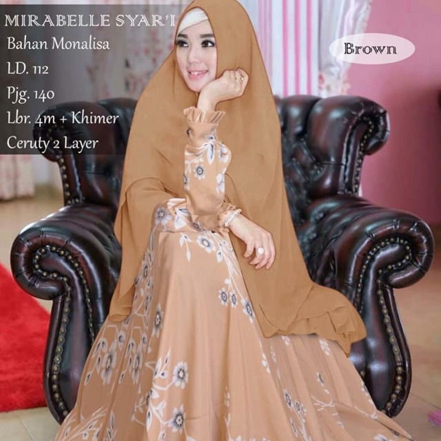 Gamis syar’i monalisa