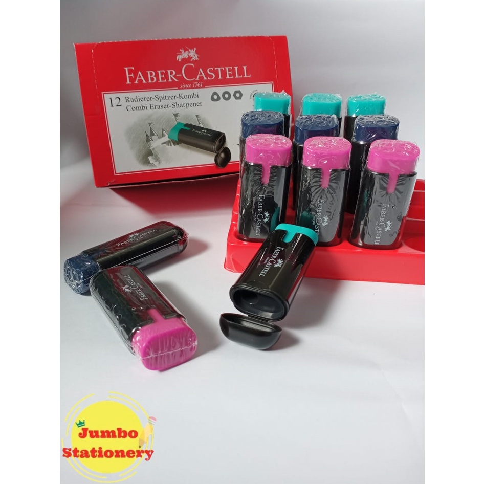 Faber Castell Kombinasi Penghapus - Serutan Combi Eraser-Sharpener