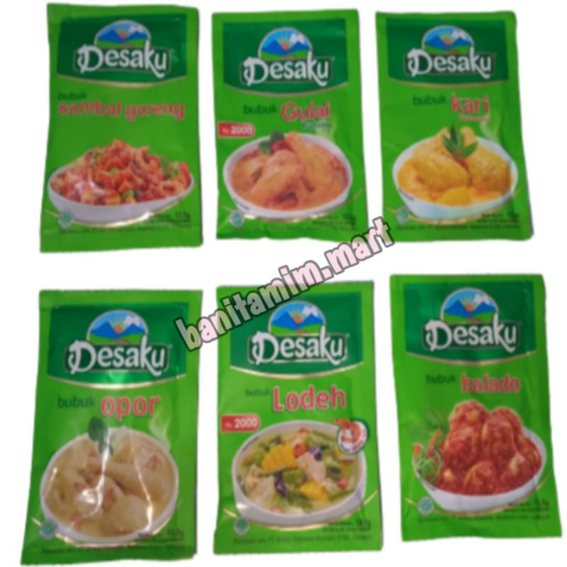 

DESAKU BUMBU INSTAN SAMBAL GORENG BALADO LODEH GULAI KARI OPOR