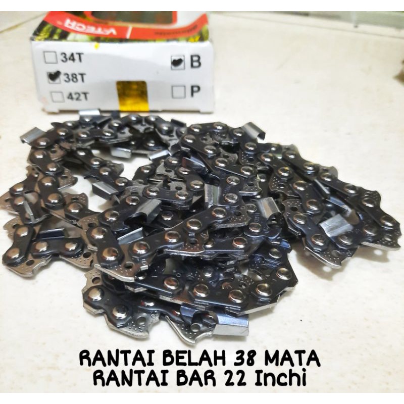 Rantai Belah 38 Mata Rantai Belah Bar 22 inchi Rantai Senso Mini