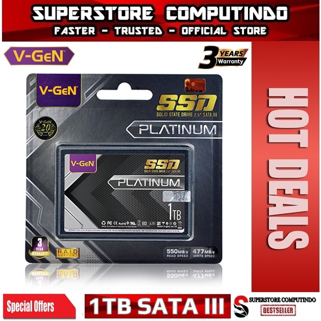 SSD Solid State Drive V-GeN 1TB SATA III - SSD VGEN 1TB SATA III