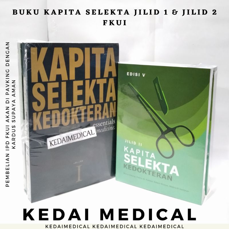 PAKET 2 BUKU KAPITA SELEKTA JILID 1 &amp; JILID 2 FKUI BEBAS PILIH TERMURAH