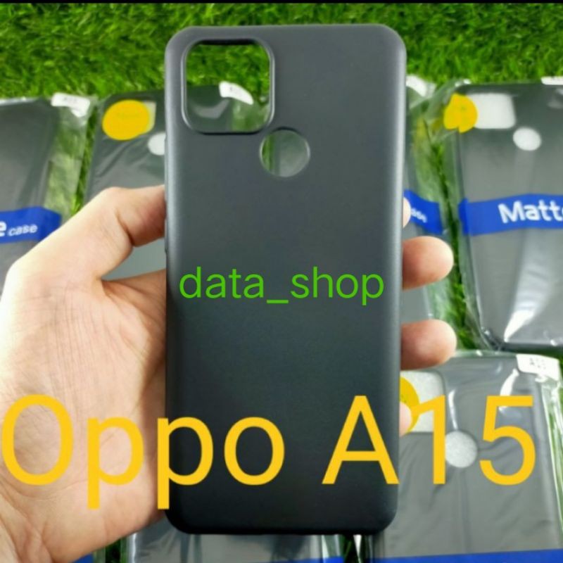 blackmatte oppo A15 slim black oppo A15 silikon hp oppo A15 softcase hp oppo A15 casing hp grosir