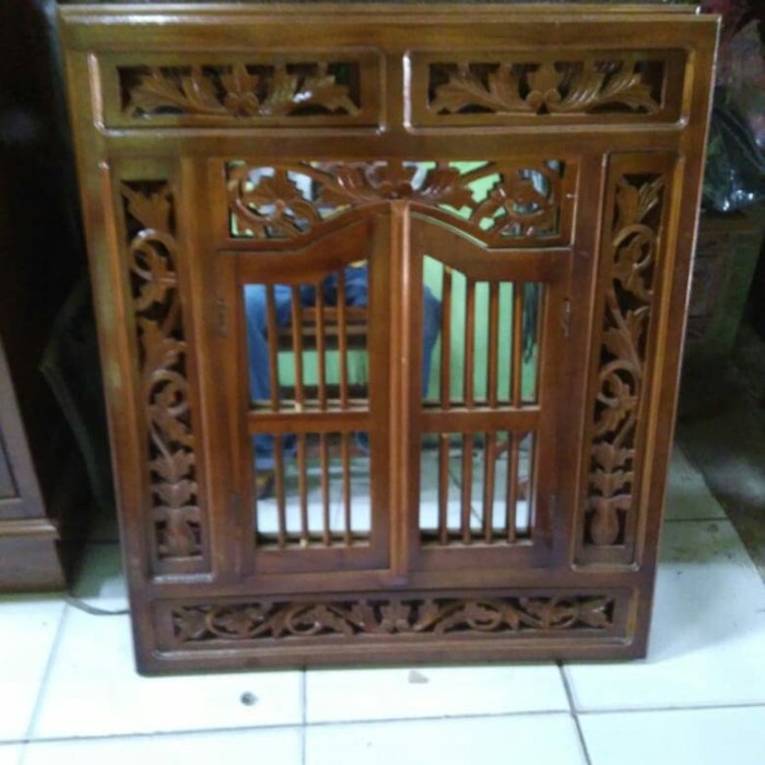 {kiranastore} hiasan dinding krepyak cermin dari kayu jati Murah
