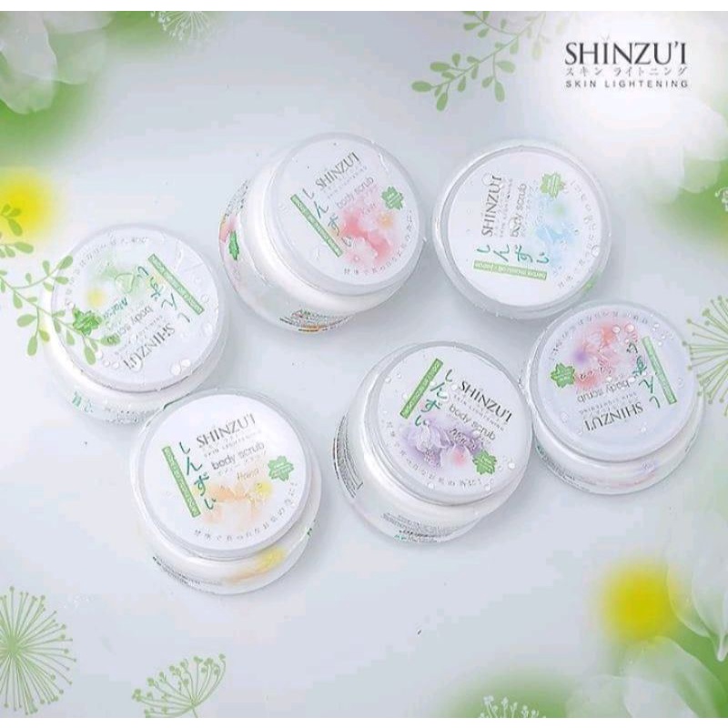 SHINZU'I LIGHTENING BODY SCRUB WHITENING LULUR BADAN 120gr dan 200gr