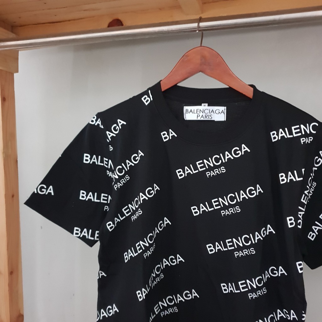 KAOS BALENCIAGA HITAM PREMIUM