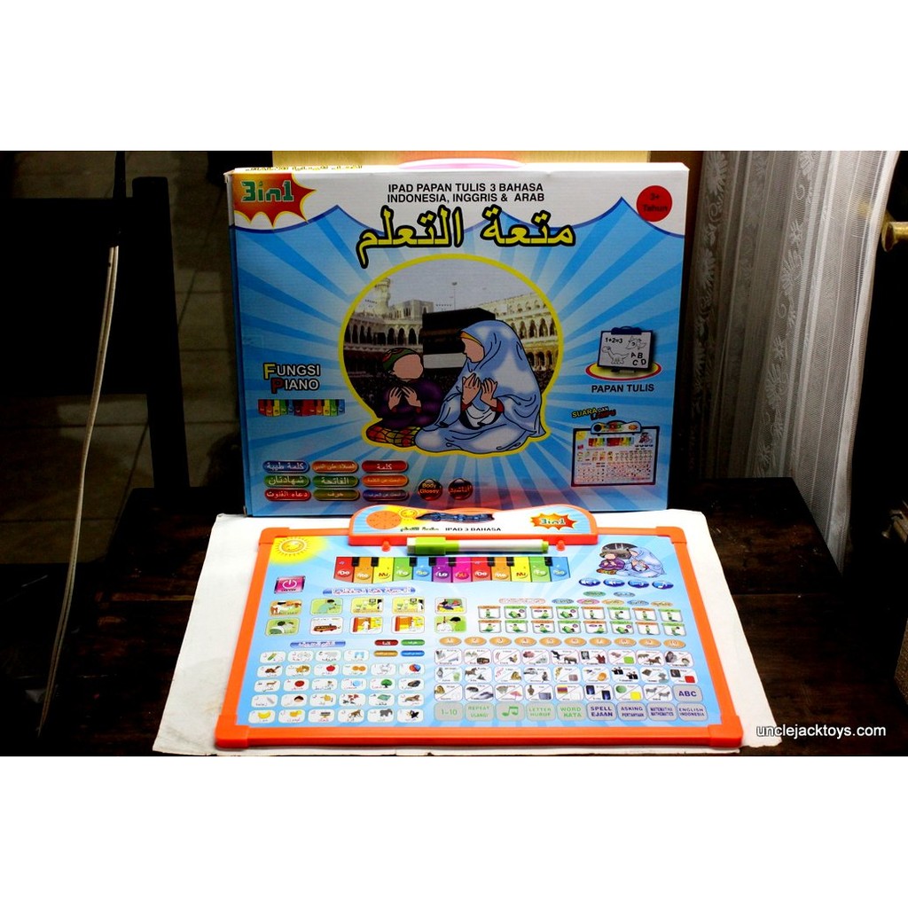 Playpad Anak Muslim + Papan Tulis White Board + Piano